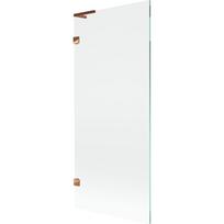 Mexen Lunar L vonios ekranas su 1 durelėmis 80 x 150 cm, permatomas, rožinis auksas - 897L-080-000-60-00