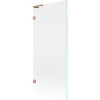 Mexen Lunar L vonios uždanga 1-durų 80 x 150 cm, skaidri, šlifuota varis - 897L-080-000-65-00
