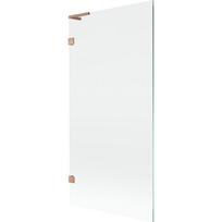 Mexen Lunar L vonios kambario pertvara, 1-duris 90 x 150 cm, permatoma, šlifuoto vario - 897L-090-000-65-00