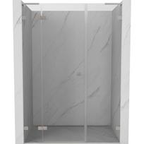 Mexen Lunar L dušo durys atidaromos kairės 120 cm, skaidrios, šlifuotas nikelis - 834SL-120-050-97-00-L