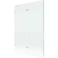 Mexen Lunar vonios ekrano 2-dalių kairysis 120 x 150 cm, permatomas, baltas - 897-120-100-20-00-L