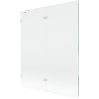 Mexen Lunar dvigeldžiai vonios ekranai, kairysis 140 x 150 cm, permatomas, baltas - 897-140-100-20-00-L
