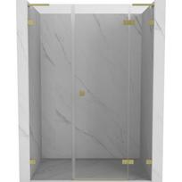 Mexen Lunar L dušo durys atidaromos dešinės 155 cm, permatomos, auksinės šlifuotos - 834SL-155-050-55-00-P