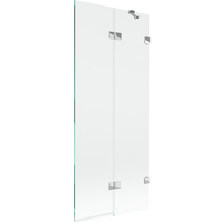Mexen Lunar vonios ekranas 2-stiklų dešinysis 80 x 150 cm, skaidrus, chromas - 897-080-100-01-00-P