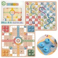 Medinis stalo žaidimų rinkinys Ludo Woopie Green