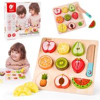 Medinis vaisių pjaustymo rinkinys CLASSIC WORLD Montessori 20 vnt