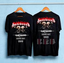 Hatebreed 30th Anniversary North American Tour Shirt, 2024 Concert Heavyweight S