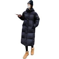 Women's Winter New Korean Version Loose Over The Knee Thickened Long Cotton-padded Jacket Jacket S juoda