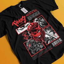 Berserk T-Shirt Guts Shirt Griffith Tshirt Casca Tee Warrior Anime Manga Farnese 2XL