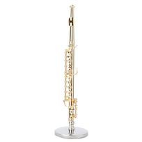11CM Mini Auksinis Fleitos Modelis Muzikos Instrumento Modelis Muzikinės Dovanos Namų Dekoro Ornamentai