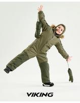 Šilčiausias Viking žieminis kombinezonas Expower, Olive