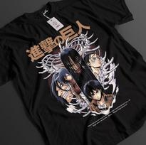 Attack On Titan Marškinėliai Eren Yeager T-shirt AOT Marškinėliai Anime Unisex Grafinis Marškinėlis 3XL