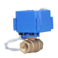 Elektrinis rutulinis vožtuvas BSP Žalvarinis Variklinis Mini DN15 1 2col. DC12V 3 laidų Montavimo priedas