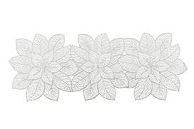 Kalėdinis stalo takelis WINTERIA Glory, 35,5 x 91,4 cm, sidabrinė sp.