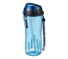 Sportinė gertuvė su šiaudeliu, 550 ml, mėlyna