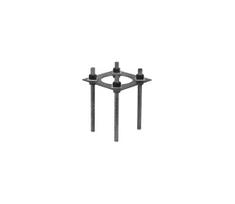 Montavimo pagrindas lauko apšvietimo stulpui BASE 20x20 cm juodas