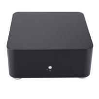 Mini ITX kompiuterio dėklas Aliuminio lydinio HTPC dėklas Mini kompiuterio dėklas(L80 juodas USB2.0) juoda