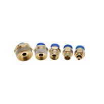 6mm Oro žarna Pneumatinės greitos jungtys Išorinis sriegis Tiesus įstumiamas jungtis (PC6 M5 20 vnt.)