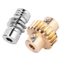 Pramoninis robotas 10:1 kirmėlinis ratukas Bronzinis kirmėlinis ratas Metalinis kirmėlinis rinkinys Pramoninio roboto dalys beige