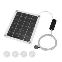 Saulės tvenkinio aeratorius, atsparus vandeniui, 20W, tyliai veikiantis saulės energija maitinamas akvariumo oro siurblys su oro burbuliukų akmenukais žuvų tvenkiniui