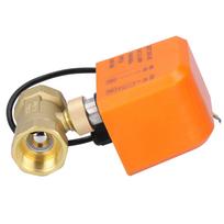2 krypčių elektrinis rutulinis vožtuvas, 2 laidų, žalvarinis, motorizuotas, mechaninė įranga, DC12 24V, DN25