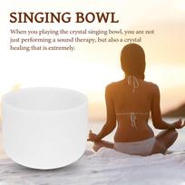 440HZ Crystal Struck Bowl Ritual Muzikos Terapija Joga Meditacija Dainavimas Dubenys Mušamieji instrumentai Note G
