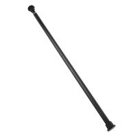 Juodas įtempiamas karnizas Nerūdijančio plieno reguliuojamas teleskopinis strypas spintai drabužiams kabinti Juodas, skersmuo 2,5 cm 50‑80cm