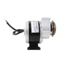 Šepečiu varomas reduktorius elektrinis variklis su 16 dantų žvaigždute elektriniam dviračiui, paspirtukui, dviračiams, DC 12V 250W 2950RPM