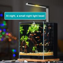 ABS Small Fish Bowl LED Light Desktop Aquarium Algae Aquatic Plants Light Dual Mode Switching Aquarium Fill Light Three įvairiaspalvis
