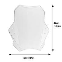 Universalus motociklo priekinis stiklas Reguliuojamas priekinis stiklas motociklui su 22 mm / 28 mm / 25 mm vairu