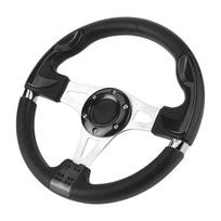320mm 12,5 colio Sportinis automobilio vairas su garso signalo mygtuku Universalios automobilio modifikuotos dalys Juodas juoda