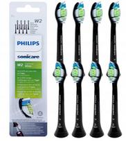 Elektrinio dantų šepetėlio antgalis 4x "Philips Diamond Clean" juodos spalvos antgalis HX6062/13 2-PAK