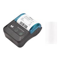 Bisofice Portable 58mm Receipt Thermal Printer 2 Inches Mini Mobile Pocket Printers with 6 Thermal Paper Roll 1pc paper roll mėlyna