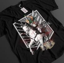 Attack On Titan Marškinėliai Erwin Smith Marškinėliai AOT Marškinėliai Anime Unisex Grafinis Marškinėlis 2XL