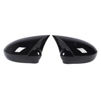 Side Mirror Cap Cover 735417229 Glossy Black Rearview Wing Mirror Cover for Grande Punto DAL EVO DAL