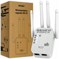 Wi-Fi stiprintuvas Repeater 300Mb/s 2,4 GHz didelis aprėptis 4 antenos