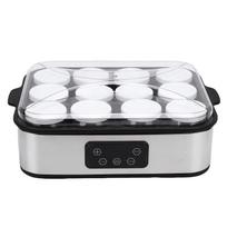 Elektrinis jogurto gaminimo aparatas 0 48h laikmatis Automatinis jogurto gaminimo aparatas Pastovi temperatūra su 12 vnt. 180 ml indelių L