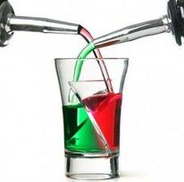 Susukti akiniai - "twister shots" 5 vnt. DOVANŲ
