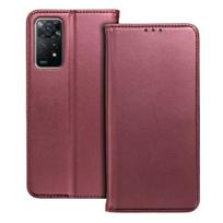 Dėklas Smart Magnetic Xiaomi Redmi 14C / Redmi A4 / Poco C75 tamsiai raudonas