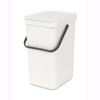Brabantia šiukšliadėžė, 12 l, balta