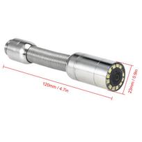 23 mm vamzdžio kanalizacijos tikrinimo kamera, vandeniui atspari nutekamojo vamzdyno tikrinimo atsarginė kamera su apsauginiu galvutės dangteliu