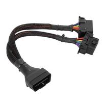 1–2 OBD adapterio skirstytuvo Y kabelio ilgintuvo laido automobilio diagnostikos nuskaitymo įrankis