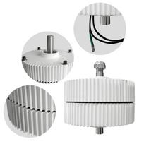 500W 48V Trifazis AC Nuolatinio magneto generatorius Mini Didelio efektyvumo 950RPM Mažo greičio vėjo generatoriaus variklis AC