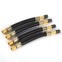 4x 140mm Lankstus padangos vožtuvo prailgintuvas Padangos rato sunkvežimio transportavimo adapteris Spaustukai balta