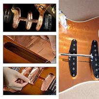 10 vnt. Daugiafunkcinė vienpusė laidžioji varinė juosta gitaros EMI ekranavimui(30*20cm)