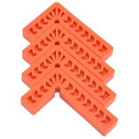 4 vnt. L formos plastikiniai kampainiai Daugiafunkcinis Stiprus Praktiškumas Lengva naudoti Plastikinis stačiakampis padėties nustatytuvas stalčiams4