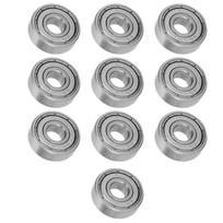 10 vnt. S608Z 8x22x7mm nerūdijančio plieno rutuliniai guoliai ilgakojams, riedučiams, dalys
