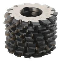 8 vnt. Spiralinių dantratų frezų rinkinys Greitaeigis plienas Pjovimo įrankiai 14,5 laipsnio 55 mm 22 mm