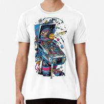 Pinball mašina - Retro 80-ųjų Pinball arkada S iki 5XL Pagaminta AU/JAV Marškinėliai 2XL