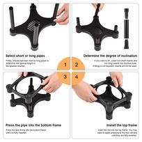 Desktop Speaker Stands Monitor Audio Bracket Shock Absorber Bracket with Adjustable Tilt Angle Anti slip and Stable juoda